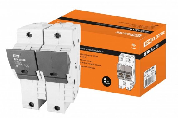 Фотография товара 'Tdm Держатель плавких вставок ДПВ 2П SQ0216-0008'