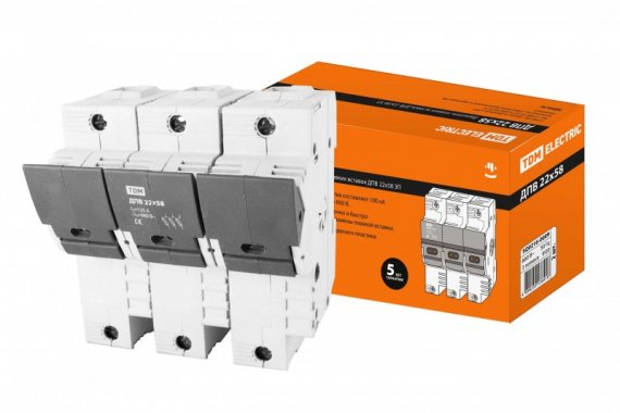 Фотография товара 'Tdm Держатель плавких вставок ДПВ 3П SQ0216-0009'