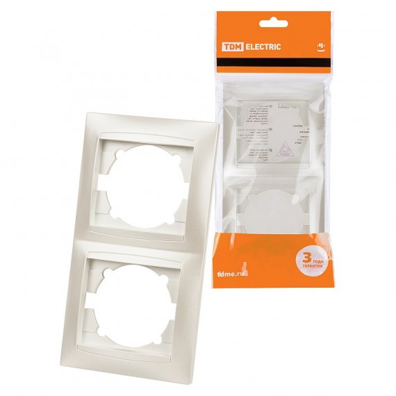 Фотография товара 'Tdm SQ1815-0833 Рамка 2-х постовая вертикальная'