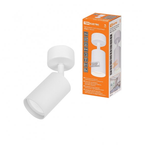 Фотография товара 'Tdm SQ0356-0402 Светильник-спот поворотный 40 Вт, GU10, 230 В, 50 Гц, IP20'