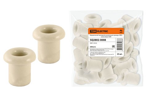 Фотография товара 'Tdm Керамический проходной изолятор для провода «ЭКО» SQ2802-0008'