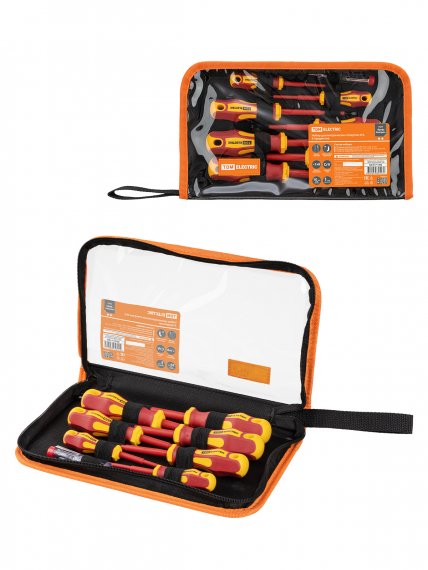 Фотография товара 'Tdm SQ1017-1203 Набор диэлектрических отверток №3, тканевый пенал'