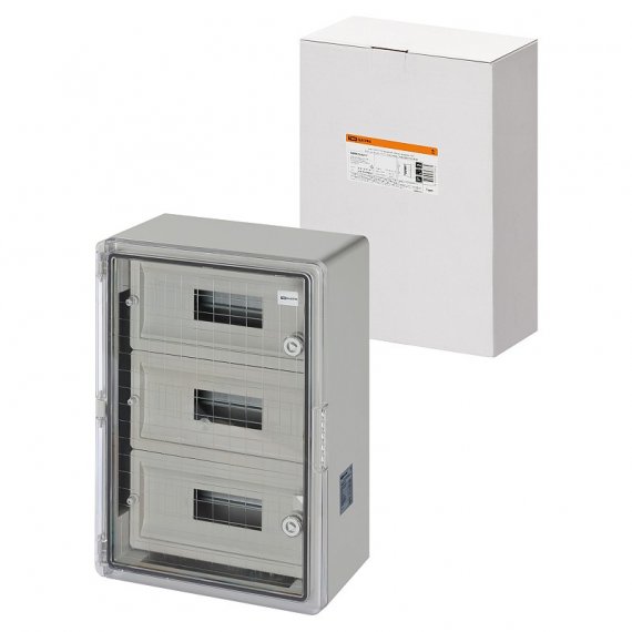 Фотография товара 'Tdm SQ0933-0217 Бокс ЩРН-П-36 модулей, прозр. крышка, ABS, IP65, от -45 до +75 °С'