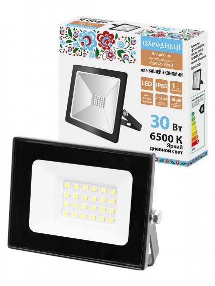 Фотография товара 'Tdm SQ0336-0302 Прожектор СДО-05-030 30 Вт, 2400 лм, 6500 К, 220-240 В, IP65'