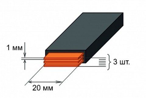 Фотография товара 'Tdm Шина медная гибкая изолированная ШМГ SQ0828-0003'