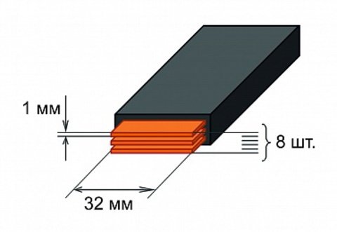 Фотография товара 'Tdm Шина медная гибкая изолированная ШМГ SQ0828-0007'