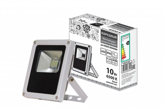 Фотография товара 'Tdm Прожектор светодиодный СДО10-2-Н 10 Вт, 6500 К SQ0336-0205'