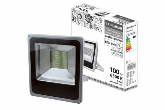Фотография товара 'Tdm Прожектор светодиодный СДО100-2-Н 100 Вт, 6500 К SQ0336-0210'