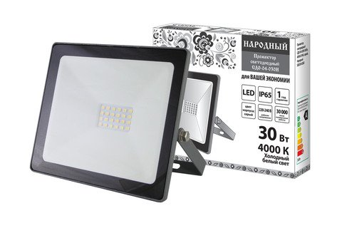 Фотография товара 'Tdm Прожектор светодиодный СДО-04-030Н 30 Вт, 4000 К, IP65 SQ0336-0282'