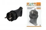 Tdm Вилка с ушком каучук 2Р+РЕ 16А 250В IP44 серии "Народная" SQ0612-0032
