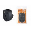 Tdm SQ1806-0184 Адаптер универсальный поворотный с/з 250В 16А + 2USB 2.1A