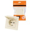 Tdm SQ1816-0138 Розетка 2П+З 16А 250В IP44 с крышкой
