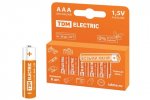 Tdm Элемент питания LR03 AAA Alkaline 1,5V PAK-8 SQ1702-0004