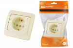 Tdm Розетка 2П+З 16А c защитными шторками SQ1804-0124