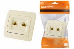 Tdm Розетка компьютерная RJ-45 + TФ (RJ-11) SQ1804-0115