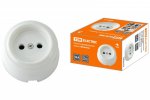 Tdm Розетка фарфоровая 2П 10А 250В SQ1820-0004
